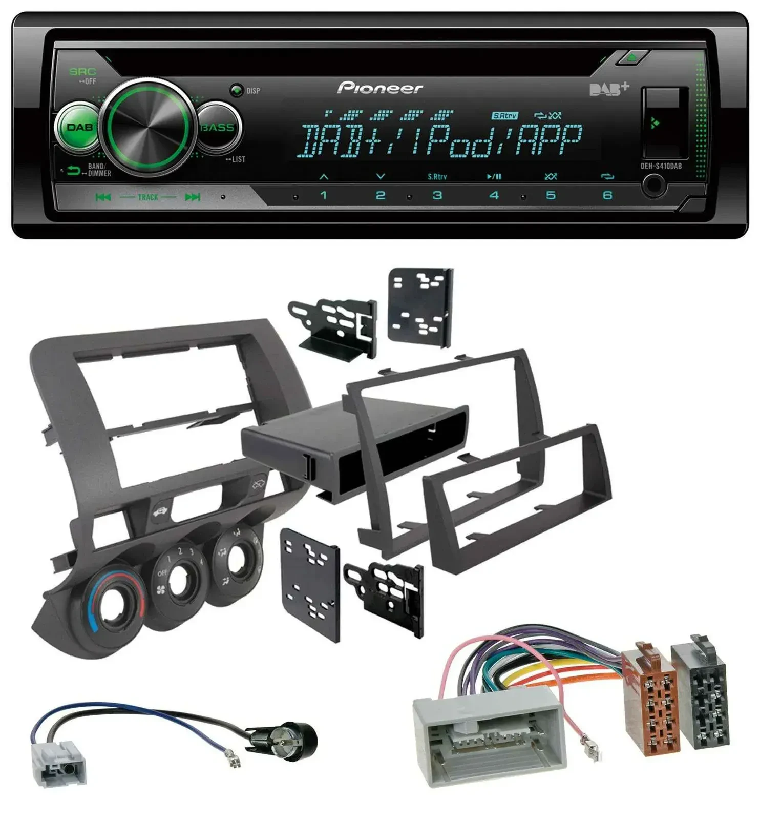 Автомагнитола для Honda Fit 2006–2007 (US-версия) Pioneer USB, MP3, DAB, AUX, CD