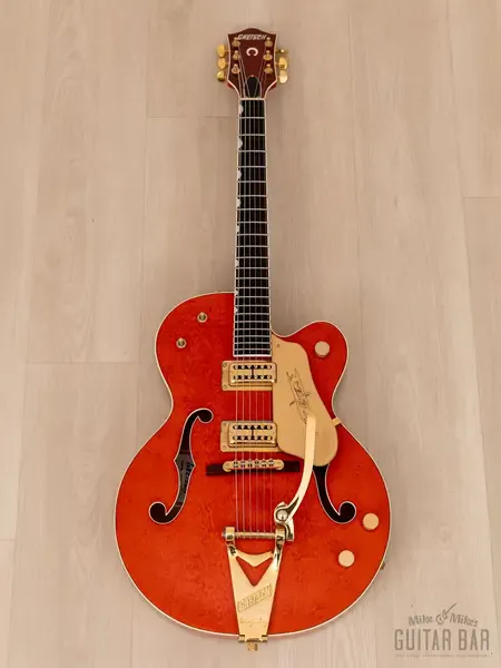 Полуакустическая электрогитара Gretsch Chet Atkins G6120 125th Anniversary Model Western Orange Japan 2008 w/Case