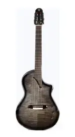 Классическая гитара с подключением Martinez Hispania Transblack с чехлом