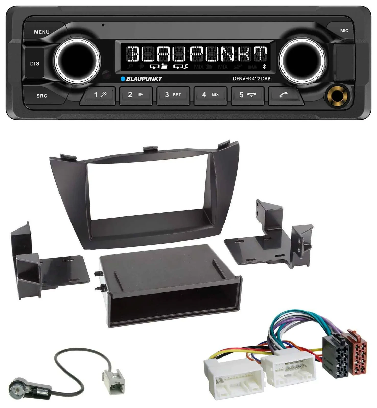 Blaupunkt Bluetooth DAB MP3 USB Autoradio für Hyundai ix35 (LM, 2010-2013)
