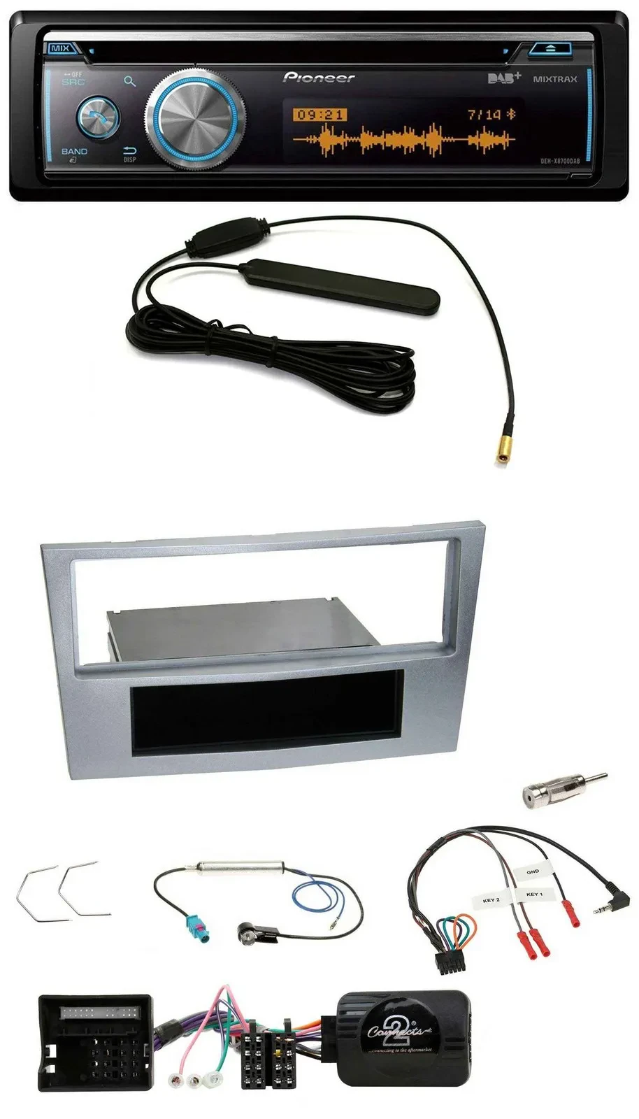 Pioneer CD USB Bluetooth DAB Lenkrad Autoradio für Opel Astra H Zafira B Corsa D