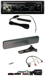 Автомагнитола Pioneer CD/USB/MP3, DAB, совместима с кнопками на руле, для Ford Mondeo/Focus, антрацит