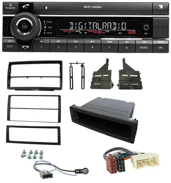 Kienzle Bluetooth MP3 USB DAB Autoradio für Nissan Altima (L31, 2005-2006)