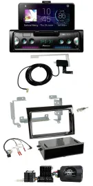 Pioneer DAB Bluetooth Lenkrad USB Autoradio für Fiat Ducato 2006-2008 piano