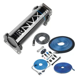 NVX XKIT02 OFC 1/0‑Gauge Amp Wiring Kit + 1/0 Farad Capacitor