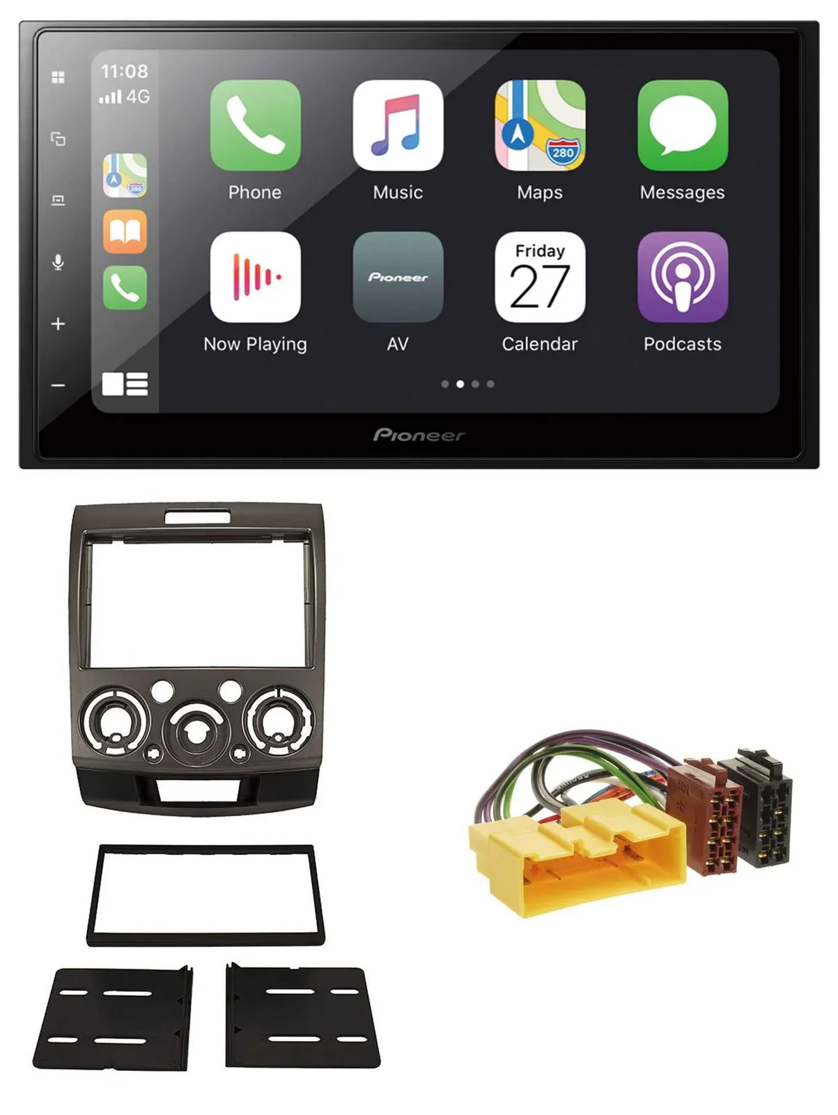 Pioneer MP3 Bluetooth DAB 2DIN USB Autoradio für Ford Ranger Mazda BT50 ab 06