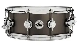 Малый барабан DW Collector's Series Satin Black Over Brass Snare Drum 5.5"x14"