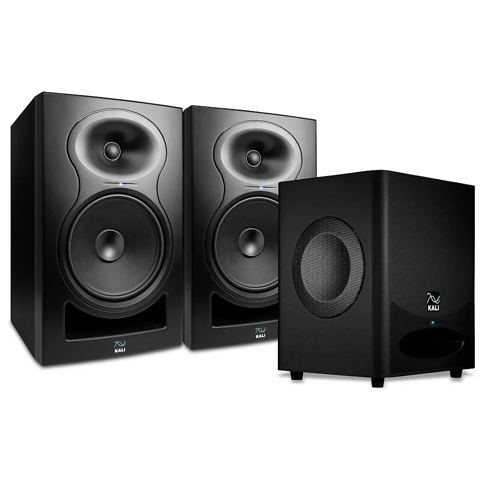 Kali Audio LP-8 V2 8" Powered Studio Monitors/WS-6.2 Dual 6" Studio Sub Bundle