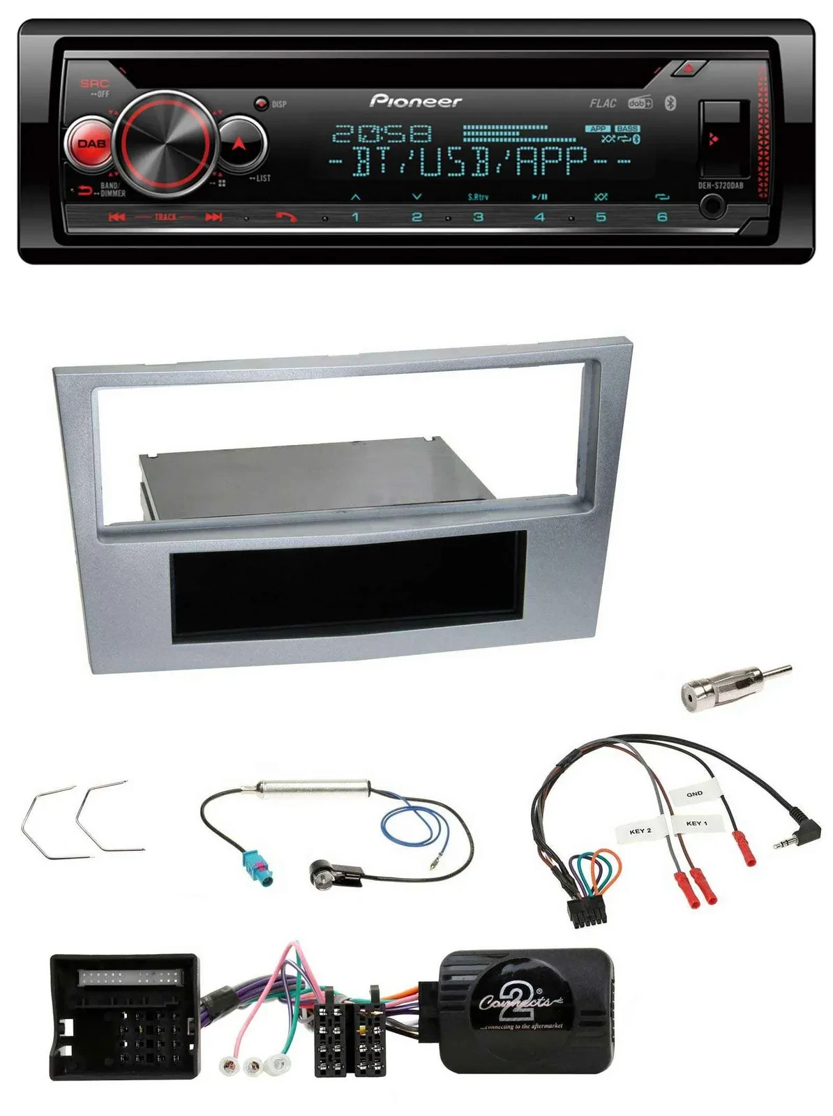 Pioneer Lenkrad DAB CD Bluetooth USB Autoradio für Opel Astra H Zafira B Corsa D