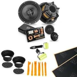 NVX 6.5" X-Series Component Speakers with Installation Kit
