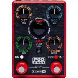 Line 6 POD Express Guitar Effects Processor Red