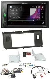 Автомагнитола для Land Rover Evoque (с 2014) Pioneer 2-DIN, DAB, USB, Bluetooth, поддержка управления на руле