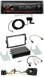 Pioneer DAB USB Lenkrad Bluetooth Autoradio für Dacia Duster Dokker Logan ab 12