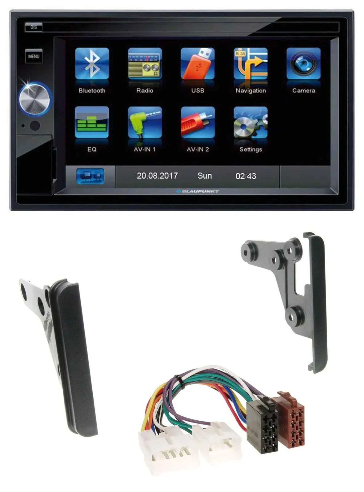 Blaupunkt SD Bluetooth 2DIN MP3 USB AUX Autoradio für Toyota 4Runner 03-09 Echo