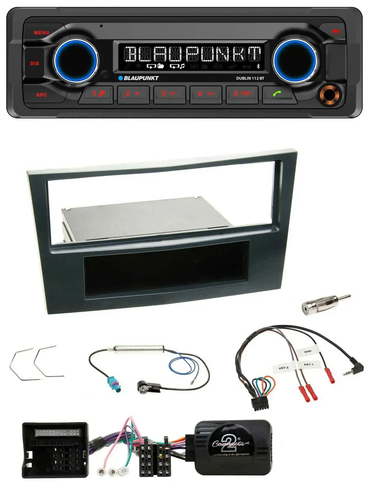 Blaupunkt MP3 Bluetooth USB Lenkrad Autoradio für Opel Corsa D 06-08 Stealth Sch