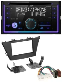 Автомагнитола JVC 2DIN DAB Bluetooth CD USB MP3 для Toyota Prius+ (с 2012)