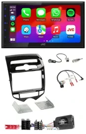 Автомагнитола для Hyundai ix20 JVC 2DIN, Bluetooth, DAB, USB, поддержка кнопок на руле, с 2010, автоматический климат-контроль