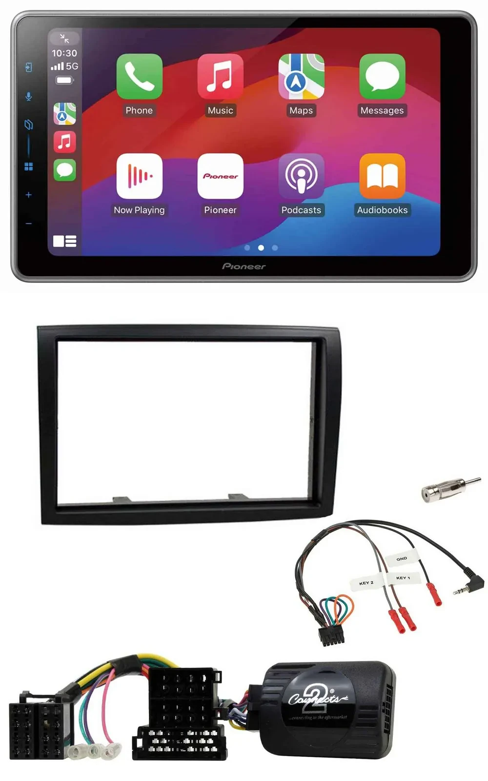 Автомагнитола Pioneer 2-DIN DAB Bluetooth USB для Citroen Jumper/Peugeot Boxer с поддержкой управления на руле