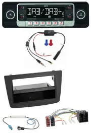 Dietz MP3 DAB Bluetooth USB Autoradio für Alfa Romeo Mito 955 08-14 ISO schwarz