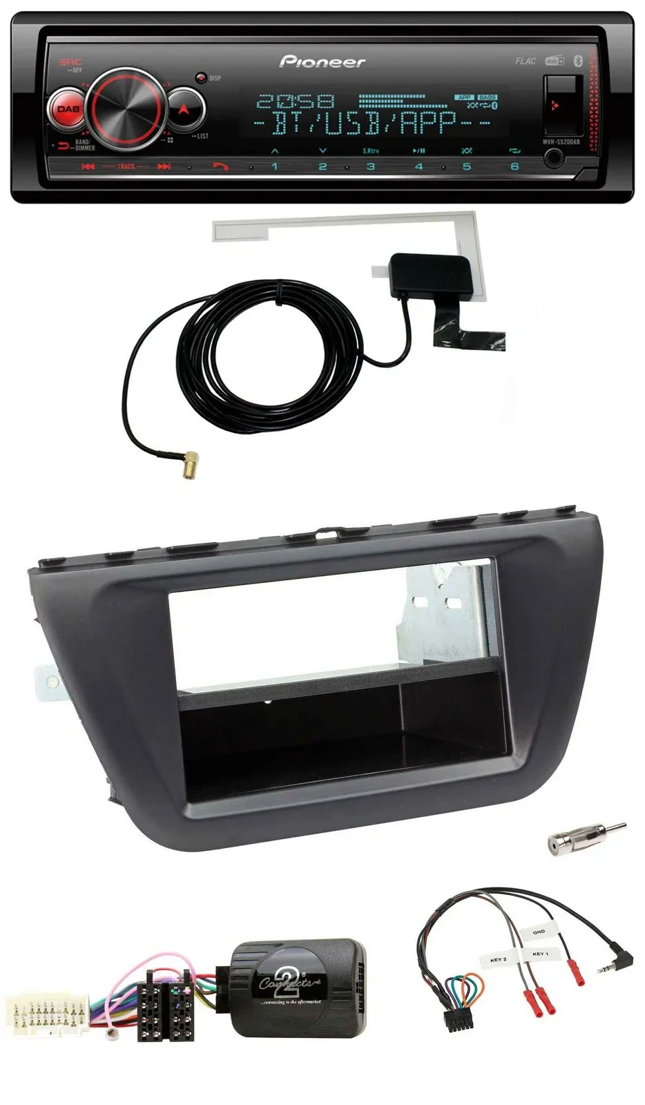 Автомагнитола Pioneer Bluetooth, DAB, USB для Suzuki SX4 (с 2013)