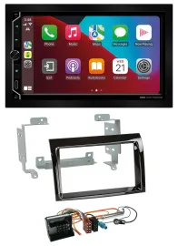 Автомагнитола для Citroen Jumper 2006–2011 ESX 2DIN, DAB, USB, MP3, Bluetooth, Piano