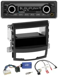 Blaupunkt Bluetooth DAB Lenkrad USB Autoradio für SsangYong Korando CK 10-13 Tel