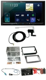 Pioneer 2DIN DAB USB MP3 Bluetooth Autoradio für Alfa Romeo Mito ab 14 955 silbe