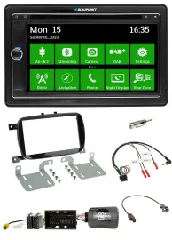 Blaupunkt Bluetooth 2DIN Lenkrad DAB USB TMC Navigation für 500 X ab 2016 Faceli