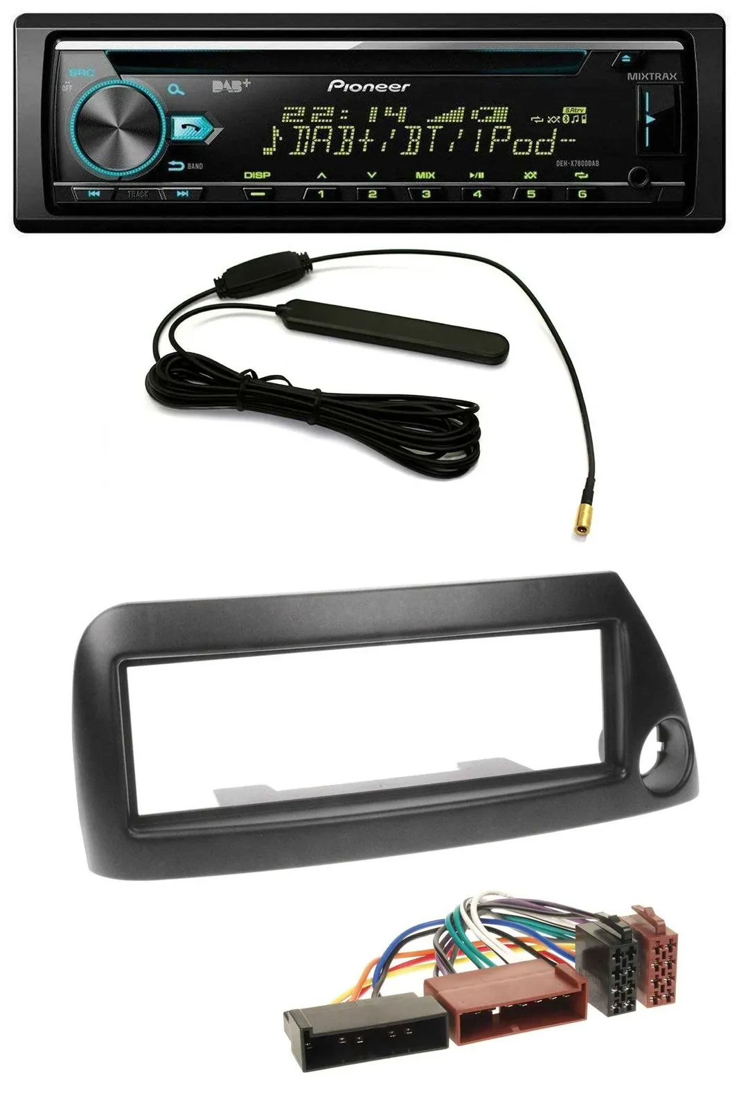 Автомагнитола для Ford Ka Pioneer CD/MP3, DAB, USB, AUX, черный