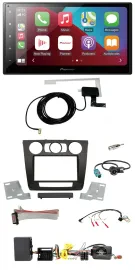 Автомагнитола Pioneer 2-DIN USB, Bluetooth, DAB для BMW 1 Series с поддержкой управления на руле