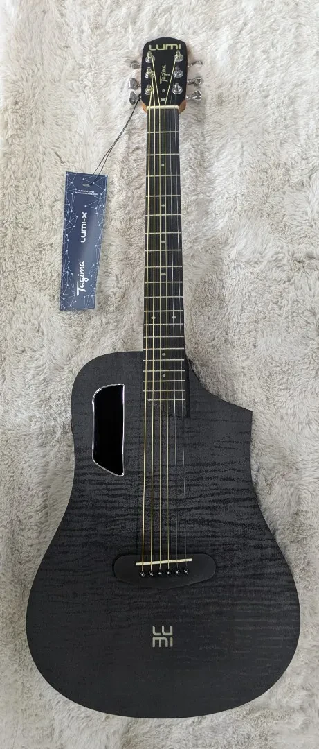 Tagima LUMI-X BK Black Smart Acoustic-Electric Guitar - Built-in Effects-B Stock