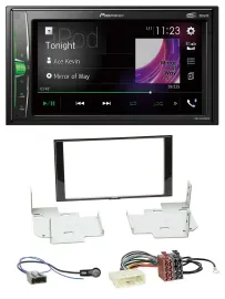 Pioneer 2DIN MP3 DAB USB Bluetooth Autoradio für Nissan Micra Note ab 2013