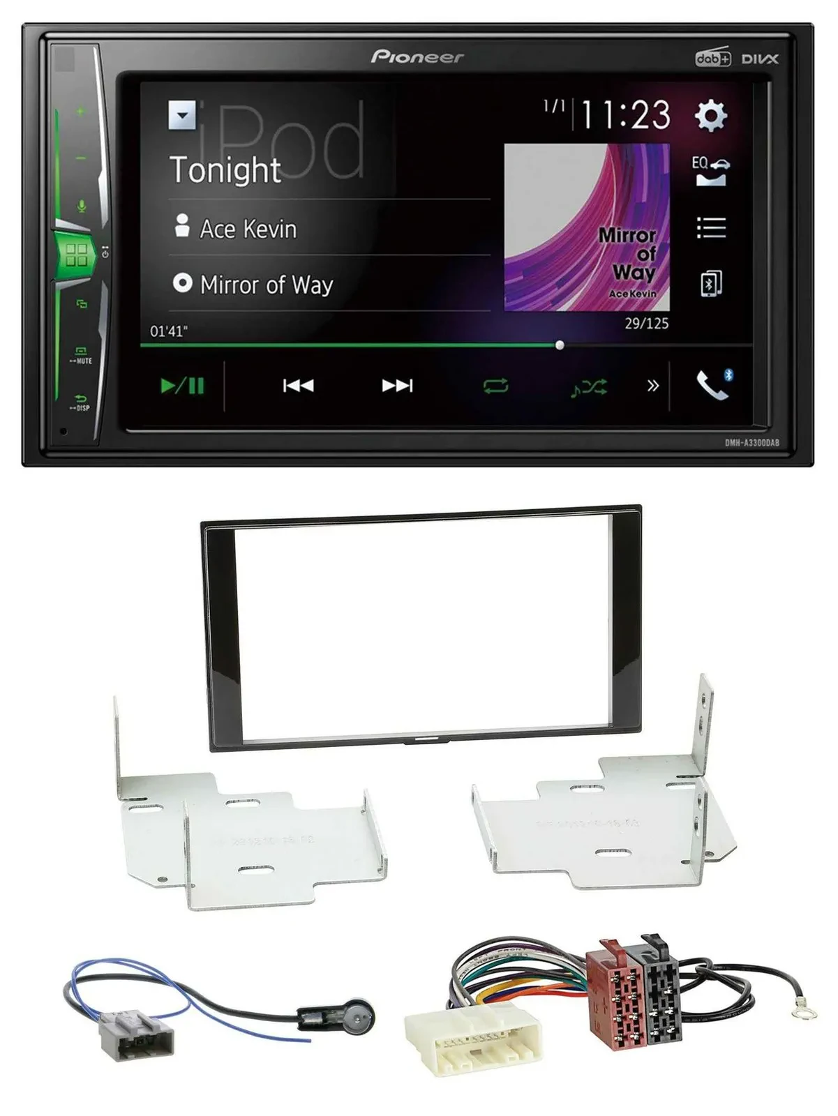 Pioneer 2DIN MP3 DAB USB Bluetooth Autoradio für Nissan Micra Note ab 2013