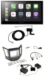 Pioneer USB Lenkrad 2DIN Bluetooth DAB Autoradio für Chevrolet Orlando 2011-2018