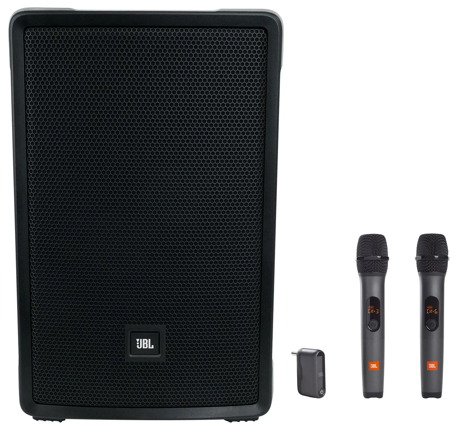 JBL IRX112BT 12" 1300w Powered Portable DJ/PA Speaker w/Bluetooth+Wireless Mics