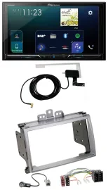 Pioneer 2DIN DAB USB MP3 Bluetooth Autoradio für Hyundai i20 2009-2012 silber