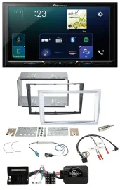 Pioneer Lenkrad Bluetooth USB 2DIN DAB Autoradio für Opel Zafira Astra H Corsa D