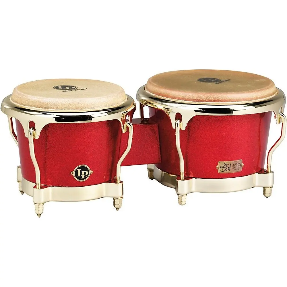 Бонго LP Galaxy Series Fiberglass Fausto Cuevas III Signature Bongos, Arena Red