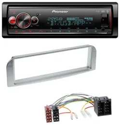 Pioneer Bluetooth USB MP3 DAB Autoradio für Alfa Romeo 147, GT - silbergrau