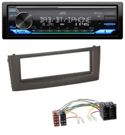 JVC Bluetooth DAB USB MP3 Autoradio für Fiat Grande Punto Punto ab 05 schwarz