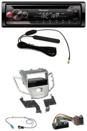 Pioneer CD USB AUX DAB MP3 Autoradio für Ford Fiesta JA8 10-17 ohne Display silb