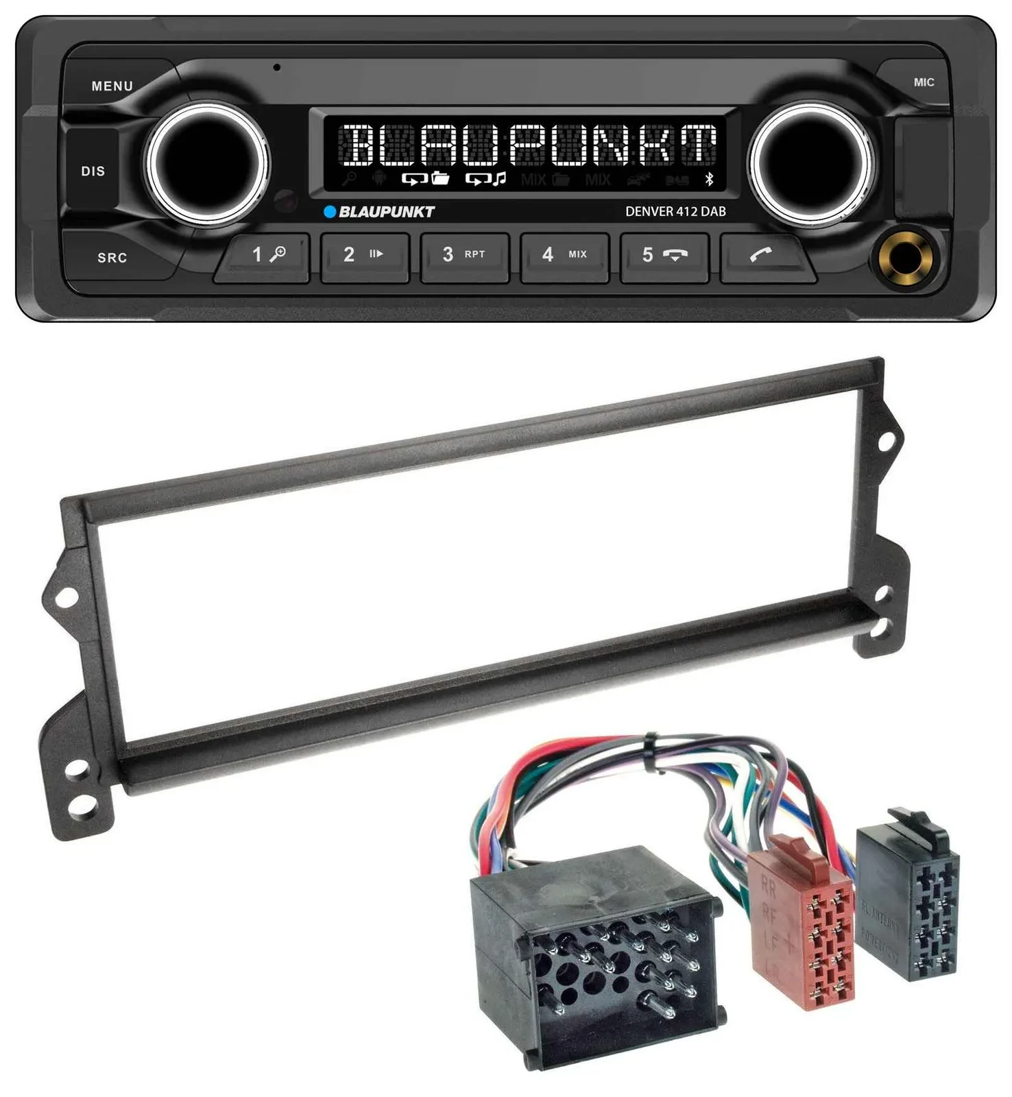 Blaupunkt Bluetooth DAB MP3 USB Autoradio für Mini (bis 2002, Rundpin)