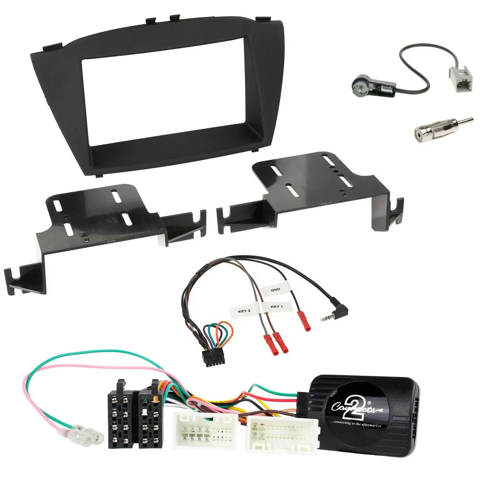 Radioset Lenkradadapter Doppel DIN Autoradio für Hyundai ix35 ab 2013 ohne Sound