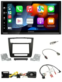 Kenwood DAB USB Bluetooth 2DIN Lenkrad Autoradio für BMW 1er aut. Klima E81/E82/