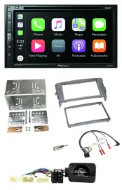 Автомагнитола Pioneer 2DIN DVD DAB Bluetooth USB для Toyota Auris 2007–2011 с поддержкой управления на руле