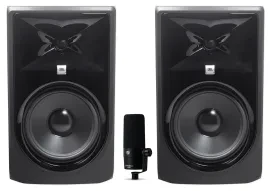 Студийные мониторы JBL 308P MkII 8" (набор, пара) + микрофон Presonus PD-70