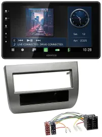 Kenwood MP3 Bluetooth USB DAB Autoradio für Lancia Y (843 03-11) anthrazit