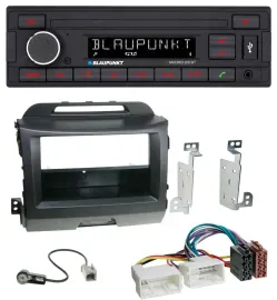 Blaupunkt USB AUX Bluetooth MP3 Autoradio für Kia Sportage 3 SL 10-15 schwarz