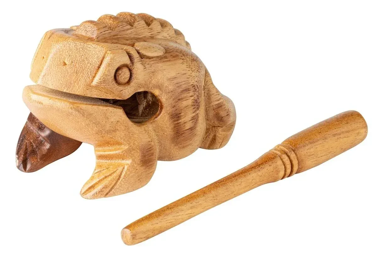 Гуиро Nino Percussion NINO514NT Wood Frog Natural
