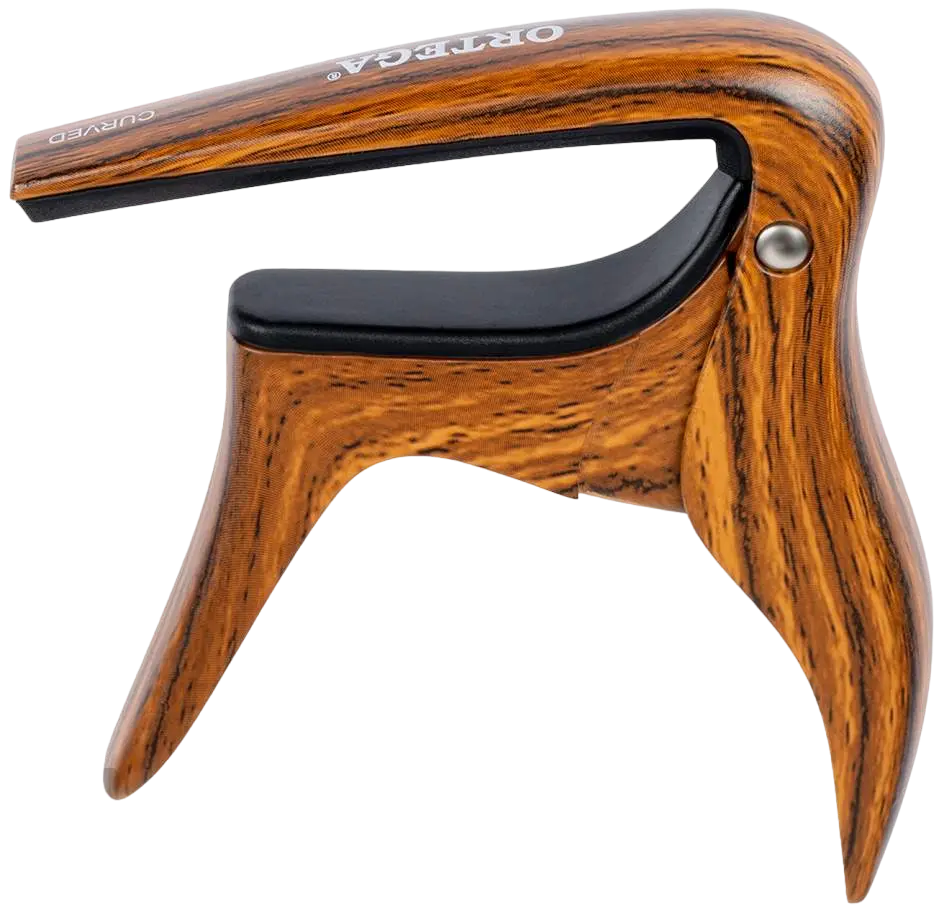 Каподастр Ortega OCAPOCV-WND Kapodaster f. Westerngitarre/E-Gitarre Walnut Design